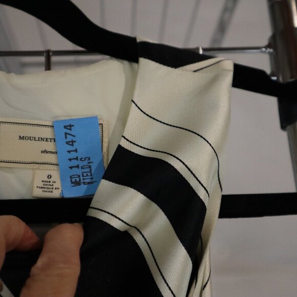 Anthropologie Moulinette Soeurs Miel Chevron Dress Sz 0 - Picture 3 of 7